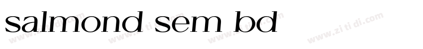 salmond sem bd字体字体转换